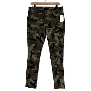 Sanctuary Women’s Size 30 Green Camo Print Porkchop Twill Casual Pants New
